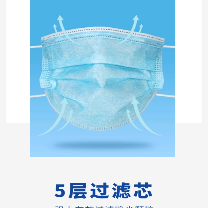 【簡約藍灰】日用百貨口罩 | 輕盈舒適，盡享日常清新